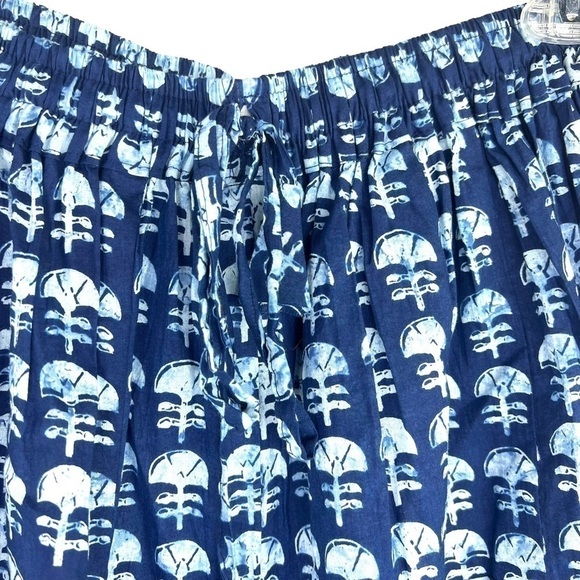 NEW- Extra Wide Leg Tribal Print Relax Fit Harem Jogger Palazzo Pajama Pants - Picture 5 of 6